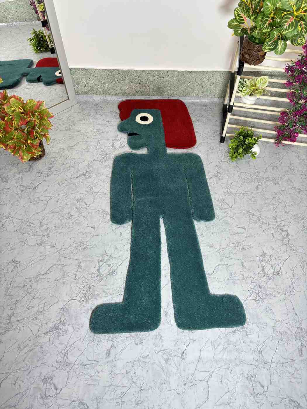Artistic human rugs